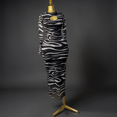 Midnight Zebra Elegance