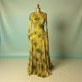 long sleeve yellow dress
